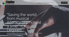 Desktop Screenshot of chipdeeacademyofmusic.com